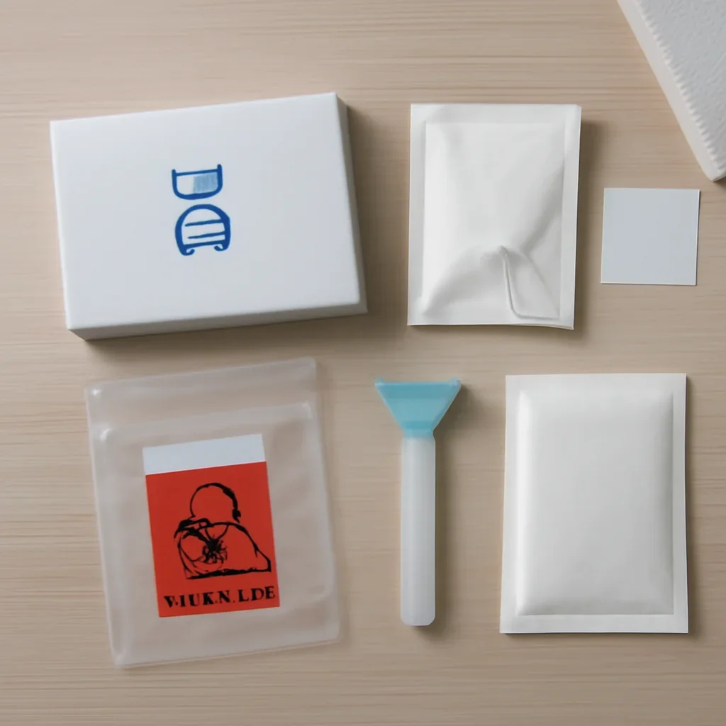 Features lab quality and privacy at-at-home dna sample kit and results workflow kit and sample workflow