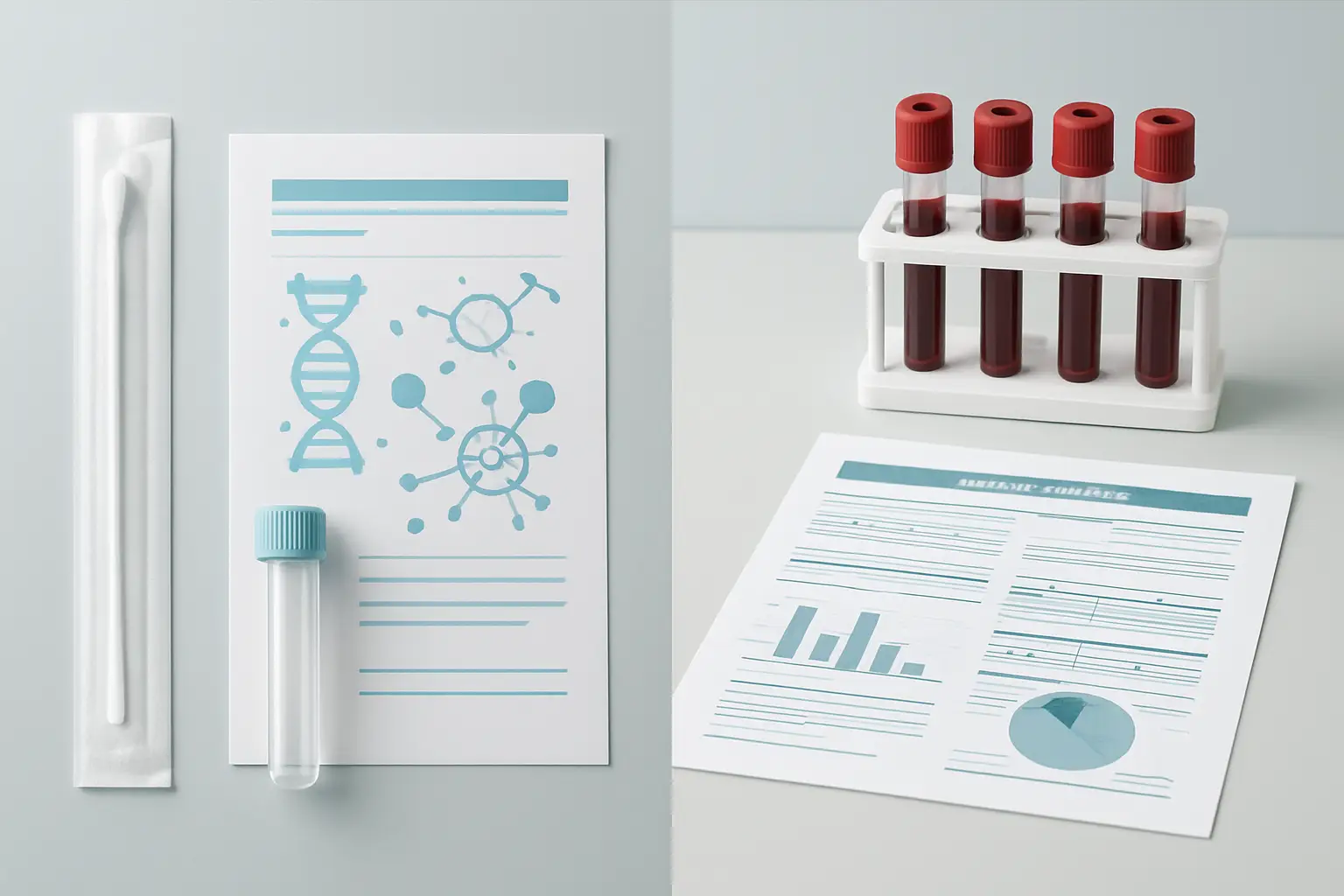 Comparison of a cheek-swab genetic test and a clinical vitamin blood test