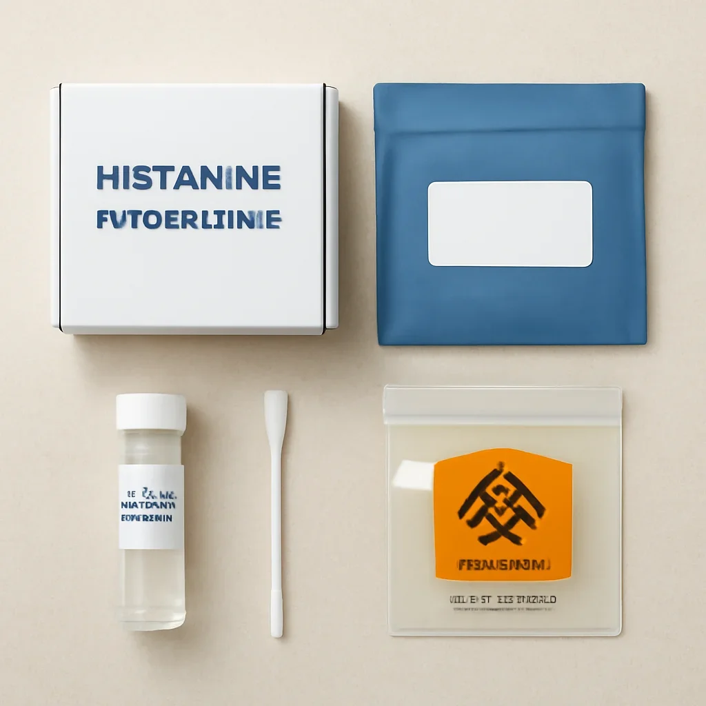 At-home DNA testing workflow for histamine intolerance genetics and methylation pathways