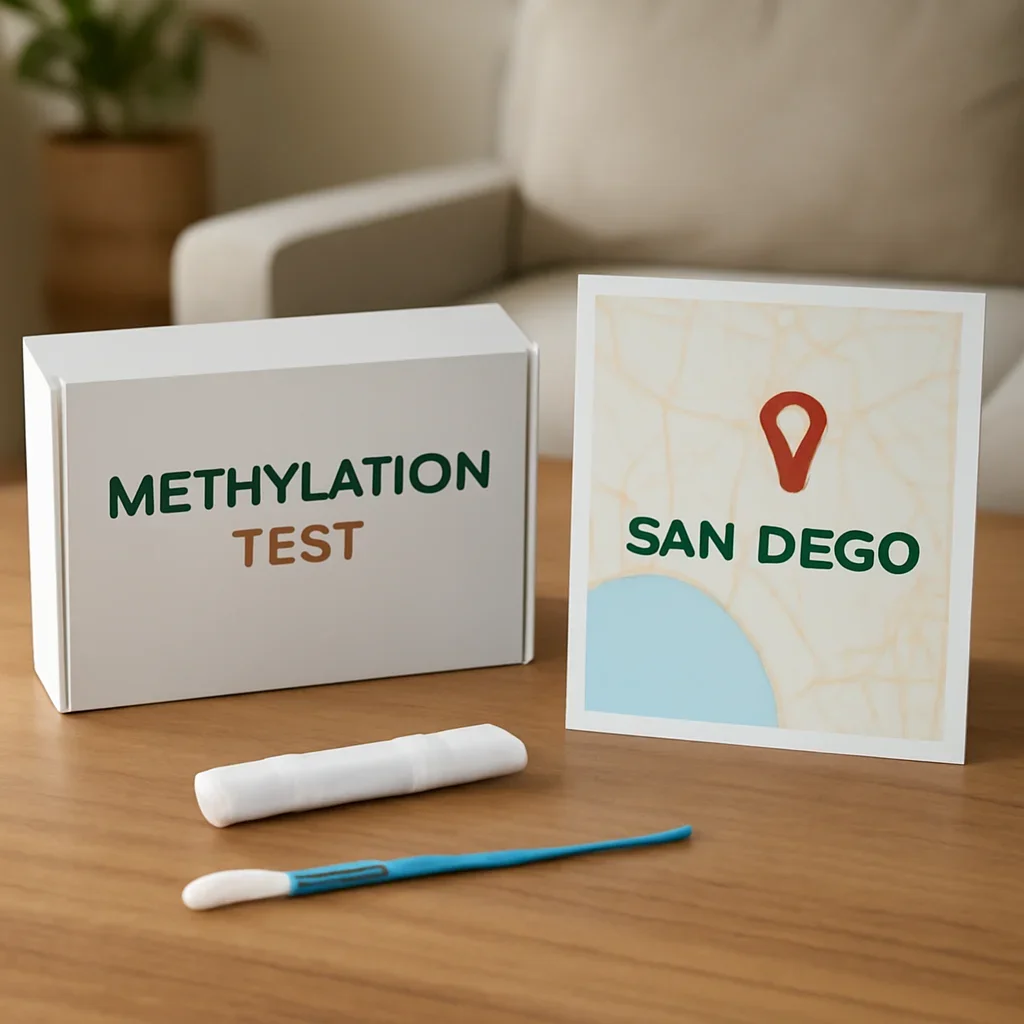 At-home DNA methylation testing materials for a San Diego California address
