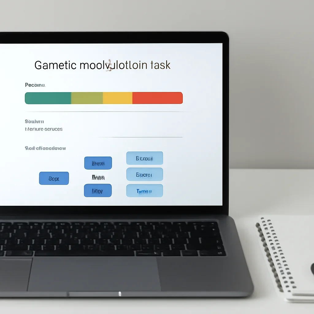 Genetic methylation report showing gene and pathway information