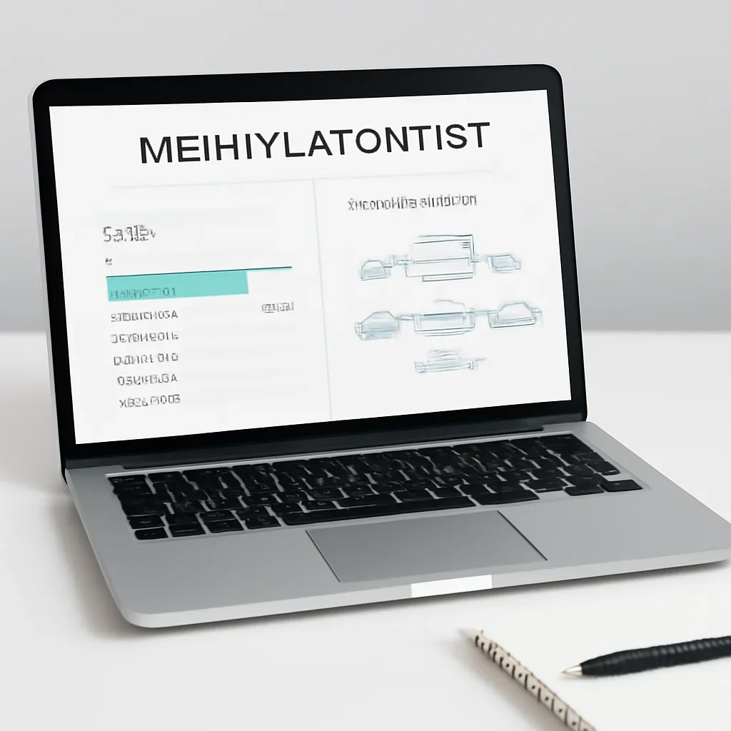 Methylation test kit genetic report showing gene variants and pathway information